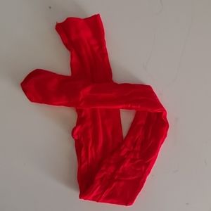 Leg Avenue Red Opaque Tights